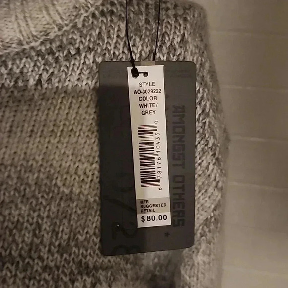 AMONGST OTHERS 1/4 BUTTON KNIT PULLOVER SWEATER SIZE L - Picture 3 of 5